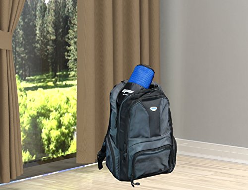 EPAuto 2-Pack Microfiber Quick Dry Towel Set - Lightweight, Super Absorbent & Compact Travel Towels (60"x30" & 24"x15") for Gym, Camping, Beach, Yoga & Backpacking, Blue - color: Blue