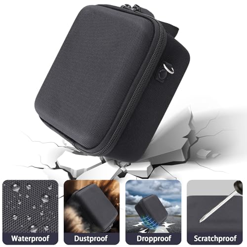 Camera Case for VJIANGER/VETEK/NIKICAM/Yatao 4K Vlogging Camera,Carrying Case Holder for 4K Vlogging Camera and Accessories(Black Case) - color: Black Case