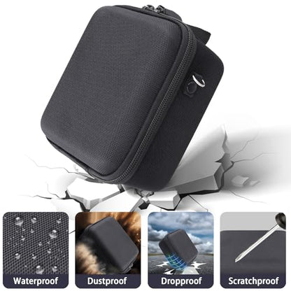Camera Case for VJIANGER/VETEK/NIKICAM/Yatao 4K Vlogging Camera,Carrying Case Holder for 4K Vlogging Camera and Accessories(Black Case) - color: Black Case