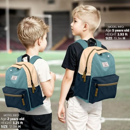 atgark Toddler Backpack for Boys 2-5: Preschool Kindergarten 13" Daycare Backpacks Fit A4 Folder - color: Shark, style: Ages 2-5 (13" H Fit A4 Folder)