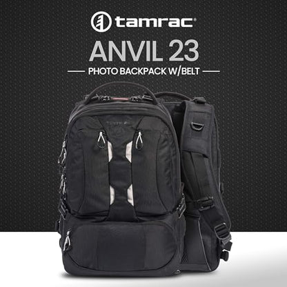 Tamrac Anvil 23 Camera Backpack for Photographers, DSLR Camera Bag with Laptop Compartment, Professional Photography Backpack, Camera Bag with Tripod Holder, Camera Carrying Case, Black - style: Anvil 23