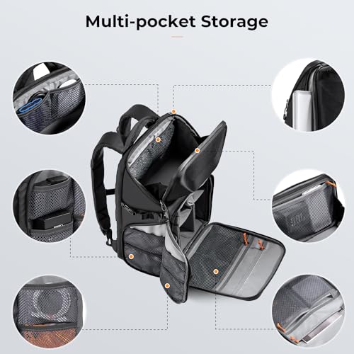K&F CONCEPT Camera Backpack Hard Shell 20L Photography Camera Bag Hardshell Case with Tripod Holder&Laptop Compartment