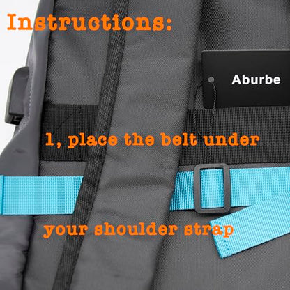 Backpack Chest Strap, Universal Add on Adjustable Sternum Strap, Chest Belt Replacement, with Heavy Duty Quick Release Buckle Clip, for Travel, Hiking, Camping, School - color: Blue