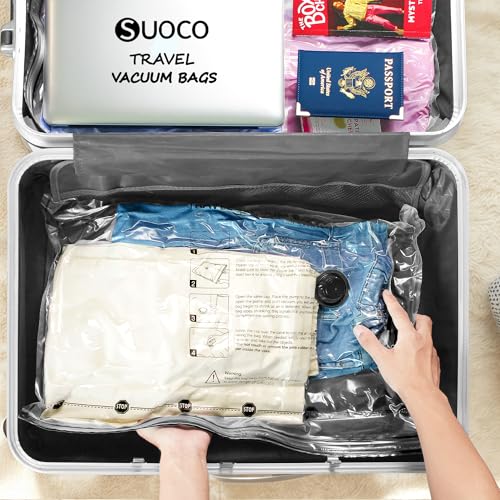 Travel Vacuum Bags for Clothing with Rechargeable Electric Pump, Compression Packing Cubes Organizer Storage for Luggage Suitcase, Space Saver Seal Bags for Vacation Cruise, 15 Combo - style: 15 Combo