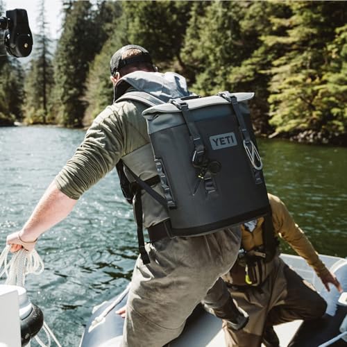 YETI Hopper M Series Backpack Soft Sided Coolers with MagShield Access - color: Black Forest Green, size: M12