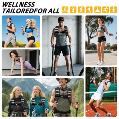 Weighted Vest Women & Men - 5lbs/8lbs/10lbs/12lbs/15lbs/20lbs/25lbs/30lbs Adjustable Weight Vest with Detachable Phone Pouch - Ideal for Rucking,Walking,Weight Loss,Training&Running - size: 10 lb