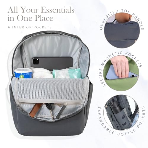 RED ROVR Roo Lightweight 1 LB Diaper Bag Backpack | 11 organizational pockets| Durable & Water-Resistant (Truffle) - color: Truffle