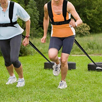 Running Harness, Sled Shoulder Harness Band Belt Sports Equipment Overload Running Band Physical Training Rope Kit Improving Speed, Stamina and