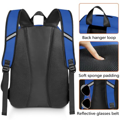 MATEIN Basketball Bag, Sturdy Soccer Bag with Ball Holder & Shoe Compartment, Large Basketball Backpack for Training Equipment, Water Resistant Sports Ball Backpack Fits Volleyball Football, Colorful - color: Blue