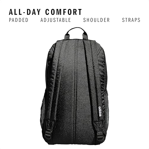 3-Stripe Classic backpack for men and women, bag with laptop sleeve - color: Black/White/4.0