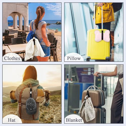 Amylove 3 Pcs Add a Bag Luggage Straps Gripper Heavy Duty Jacket Valises Strap for Travel Belt with Buckle Adjustable Baggage - color: Black