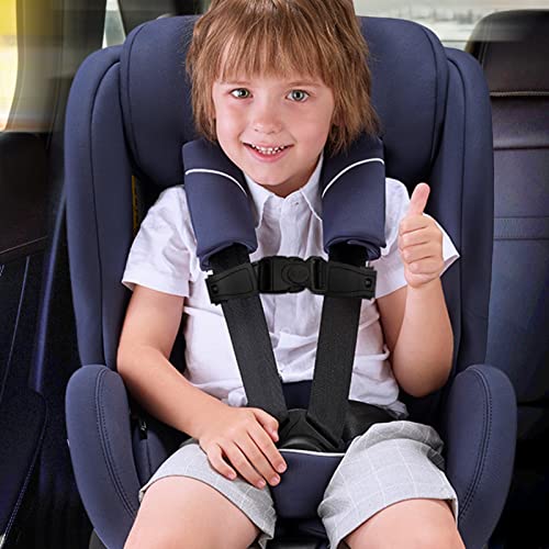 G Ganen Universal Child Chest Harness Clip Anti-Slip Baby Chest Clip Guard Compatible with Seats, Strollers, High Chairs, schoolbags, max. for 1.5 inch Width Harness (Black Set of 1)