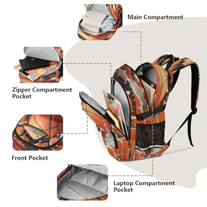 Bolaz Basketball Breaks Through The Wall Travel Backpack 14 Inch Laptop Computer Bag Sturdy School Bag College Bookbag