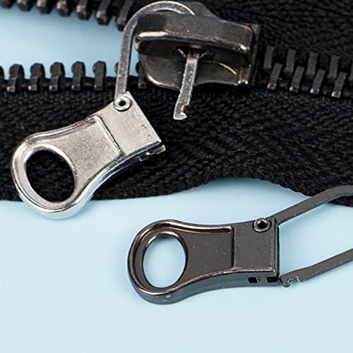 Mizeer Small Zipper Pulls for Clothing, Perfect for Small Hole Zippers, Detachable Zipper Pull Tab Replacement for Clothing Jackets Boots Purse 4PCS Gunblack - color: 4pcs GunBlack