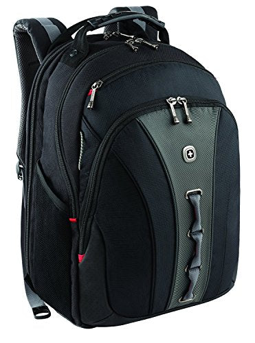 Wenger Legacy 16 inch Laptop Backpack, Men's and Women's Laptop Bag, Black/Gray, One Size - style: Wenger Legacy 16 Inch Laptop Backpack