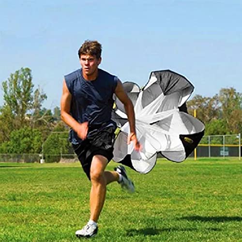 Running Speed Chute Resistance Parachute, 57.17in Sprint Power Soccer Trainer with Adjustable Strap for Soccer Football Acceleration Training