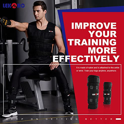 Wrist Ankle Weights with Removable Steel Bars, 1 Pair Adjustable Arm Leg Weights for Men and Women, No Leakage Design, Weighted Wrist Bands for Walking Jogging Yoga Pilates - color: Adjustable Ankle Weights 22 LBS