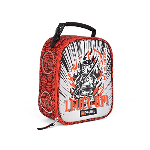 LEGO NINJAGO Lunch Box, Insulated Soft Reusable Lunch Bag Meal Container for Boys and Girls, Perfect for School, or Travel, Meal Tote to Keep Food and Drinks Cold, Level Up - color: Level Up