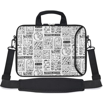 RICHEN 17 inch Laptop Shoulder Bag Carrying Case with Handle Fits 15.6/16/17/17.3/17.4 inch Laptop Notebook (Animal Cartoon, 16-17.3 inch) - color: Animal Cartoon