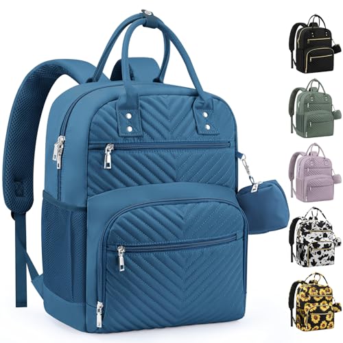 Pritent Diaper Bag Backpack,Baby Essentials Diapers Bag with Pacifier Case,Multipurpose Stylish Large Capacity Travel Backpack for Baby Girl/Boy(M-Blue) - color: Blue, size: Medium