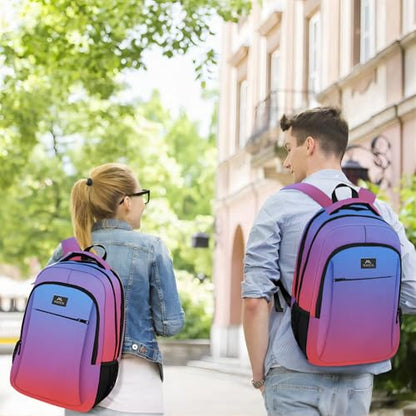 MATEIN Colorful Fashion Laptop Backpack, 15.6 Inch Slim Travel Computer Bag - color: Tie-dye, size: 15.6 Inch