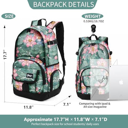 rickyh style School Backpack Travel Bag for Men & Women Lightweight College Back Pack with Laptop Compartmen - color: 04hh