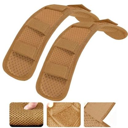 ZINMARK 2-Pack Shoulder Pad Anti-Slip Cushion Breathable Pad for for Laptop Bags, Messenger Bags, Briefcase Bags, Luggage Bags, Tool Bags, Travel Bags and Most Bags, Khaki - color: Khaki