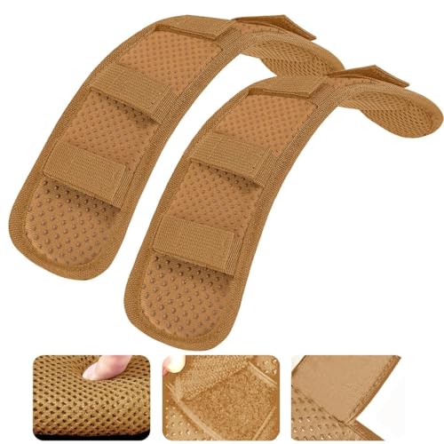 ZINMARK 2-Pack Shoulder Pad Anti-Slip Cushion Breathable Pad for for Laptop Bags, Messenger Bags, Briefcase Bags, Luggage Bags, Tool Bags, Travel Bags and Most Bags, Khaki - color: Khaki