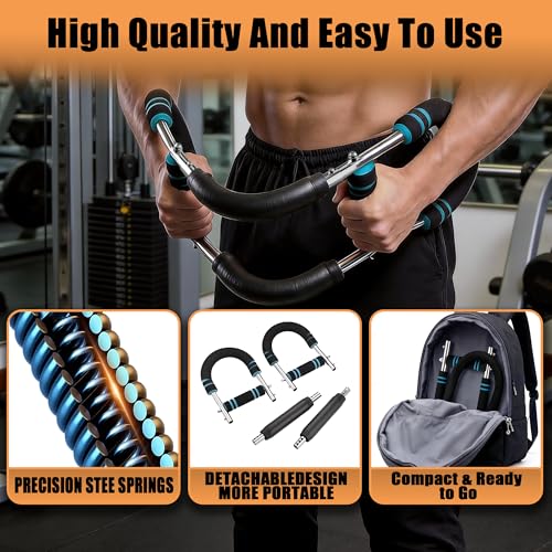 Twister Arm Trainer, 40-100lb Adjustable Chest Workout, Portable Resistance Power Twister for Home & Travel