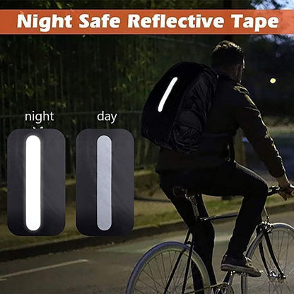 Waterproof Rain Cover for Backpack, Backpack Rain Cover with Reflective Strip,Rucksack for Bicycling/Hiking, Dustproof Protector for Outdoor Night Travel, (Black, Fits 30-40L Bags)