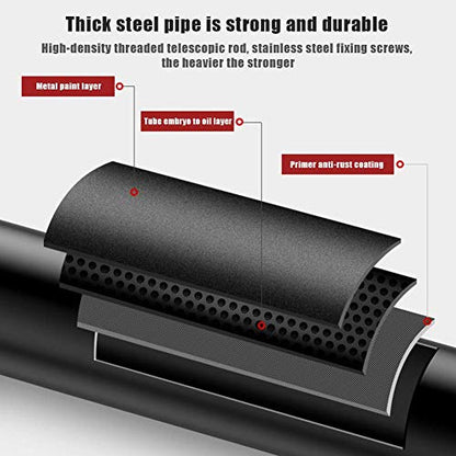 Doorway Pull Up Bar No Screws, Adjustable Width Chin Up Bar with Safety Lock & Anti-Slip Mat for Home Gym Exercise Fitness Strength Training, Max Weight Up to 350Kg - size: A90~130CM