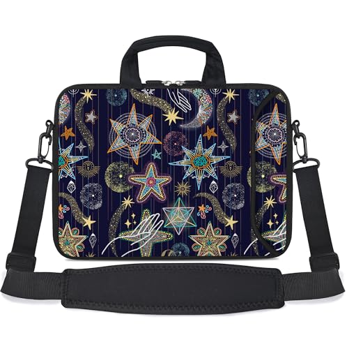 RICHEN 17 inch Laptop Shoulder Bag Carrying Case with Handle Fits 15.6/16/17/17.3/17.4 inch Laptop Notebook (Stars, 16-17.3 inch) - color: Stars