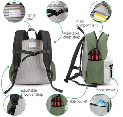 atgark Toddler Backpack for Boys Girls 2-5, Preschool Backpack for Boys Girls, Kids Child Kindergarten Backpack, 13" H, Fit Standard Folder - color: A Cactus, style: Ages 2-5 (13" H Fit A4 Folder)