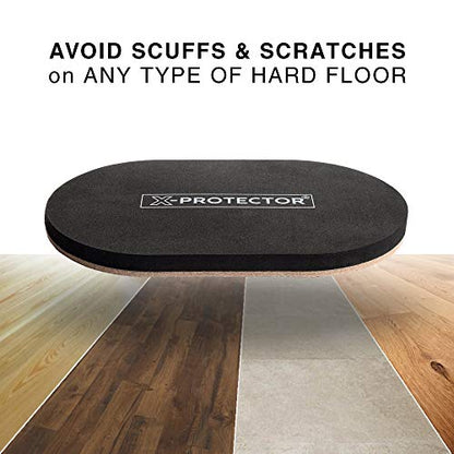 Felt Furniture Sliders Hardwood Floors X-PROTECTOR – 4 PCS 9 1/2 inch Furniture Sliders – Heavy Duty Felt Sliders Hard Surfaces – Move Your Furniture Easily & Safely! - size: 4 PCS 9 1/2 inch