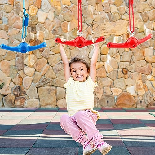 2 Pack Ninja Twist Swing 360° Handle Twist Playset Ninja Line Toys Jungle Gym Accessories for Kids Boys Girls Playground Backyard Swing Set Attachments