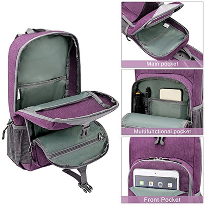G4Free Mini 10L Hiking Daypack Small Hiking Backpack Cycling Compact Shoulder Backpack Outdoor for Men Women - color: Purple