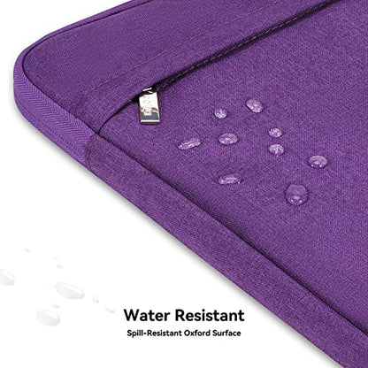 Voova Laptop Bag 15.6 Inch for Women, Waterproof Computer Sleeve Carrying Case with Shoulder Straps & Handle Compatible with Macbook Air 15, MacBook Pro 15/16, 15-16 Inch Hp Dell Lenovo Asus, Purple - color: Purple, size: 14-15.6In & 2019 New Macbook Pro