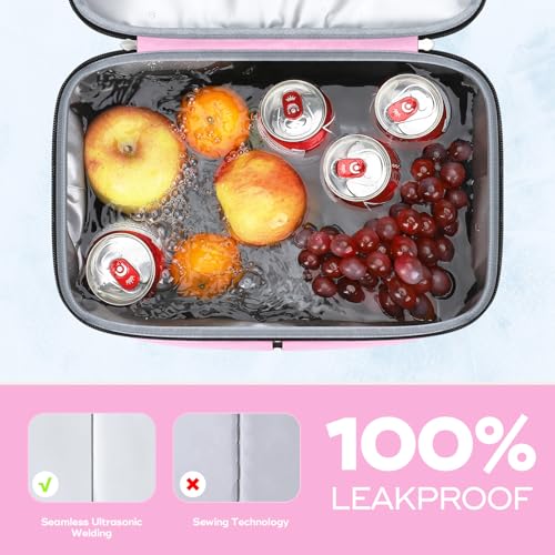 Maelstrom Cooler Backpack, 36 Cans Insulated Backpack Cooler, Soft Leakproof Double Deck Cooler Bag, Lightweight Lunch Backpack for Men & Women,Perfect for Beach Travel, Camping & Work-Beige Pink | 36 Can,Keeps Food Cold For 16h,Ergonomic, Lightweight. Pe