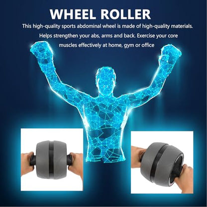 Wakauto Ab Roller Wheel Fitness Roller Core Training Exercise Wheel for Home Gym with Automatic Rebound Suitable for Men and Women Abdominal Workout