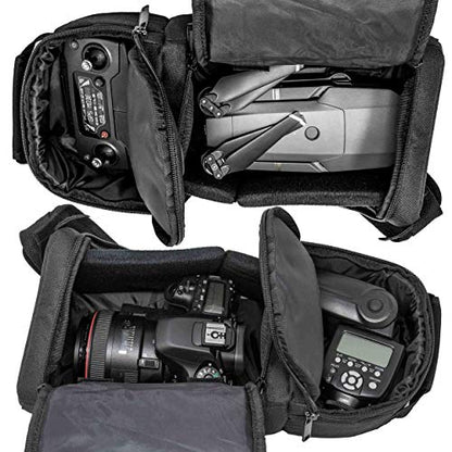 Ultimaxx Photo Camera Sling Backpack Bag for DSLR and Mirrorless Cameras (Canon, Nikon, Sony, Fujifilm, Olympus, Panasonic LUMIX, Pentax, Blackmagic Design, Leica, Kodak & More) - color: Medium