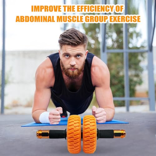 Ab Roller Wheel, With Non-Slip Design, 35x15x15cm, Core Exercise Wheel, Fitness Ab Trainer, Portable & Lightweight, For Men Women, Beginner, Fitness, Indoor,Outdoor Training