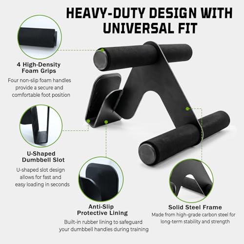 J Bryant Tibialis Raise Dumbbell Tib Trainer, Adjustable Detachable Tib Bar Alternative with Neoprene Padded Foot Strap & Secure Dumbbell Slot for Home Gym Knee Over Toes Training - color: Black For Dual Feet