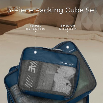 Briggs & Riley Travel Essentials Carry-On Compression Packing Cube Set - color: Navy, size: Carry-On