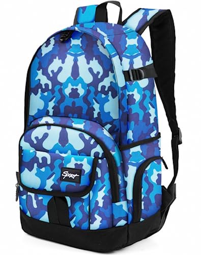 rickyh style School Backpack Travel Bag for Men & Women Lightweight College Back Pack with Laptop Compartmen - color: Xinlan