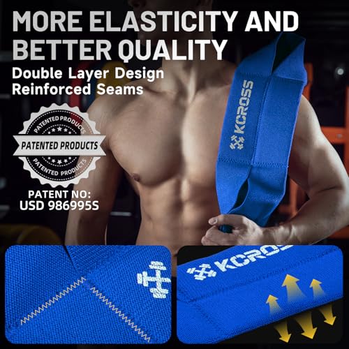 KCROSS Bench Press Band for Men and Women, Weight Lifting Bench Press Band, Push Up Exercise Bench - color: Blue (Under-180lbs), size: M(7.6in)