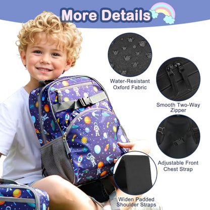 FlowFly Kids Backpack for Toddler Boys Girls, Simple Lightweight Bookbag for Daycare Kindergarten Elementary School Travel, Small Modern Bag (Medium 15'', Black) - color: Black, style: Kids Medium: 12l