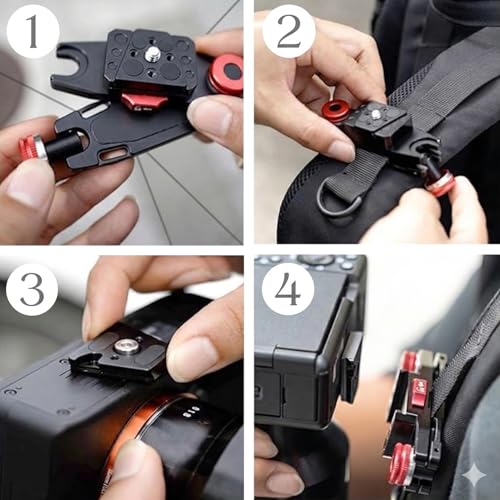Quick Release Shoulder Strap Mount Plate Clamp Camera Clip Action Camera Shoulder Strap Belt Clamp Quick Switch Kit