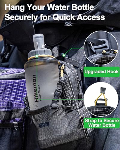 Backpack Shoulder Strap Pouch - Waterproof Strap Pack Phone Pouch, Backpack Strap Pocket Attachment Bag, Small Crossbody Bag Waist Pack for Sports Hiking Camping - color: Grey