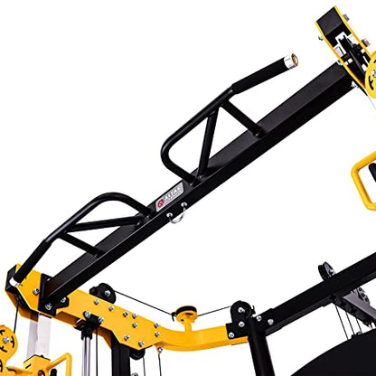 Altas Strength 3059 Smith Machine Home Gym with 1000 lb Capacity and Cables | All-in-one Smith machine with cable system, 1,000 lb capacity, safe solo training, and compact home gym design.