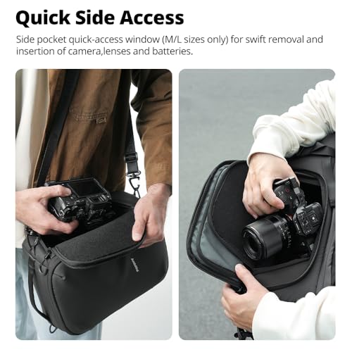 AMBITFUL Small Camera Cube Insert for Backpack, Waterproof Padded Camera Insert with Dividers for Travel Photography Gear Organizer (5.5L)